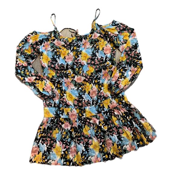 Auguste The Label Floral Cold Shoulder 100% Rayon Dress - Picture 4 of 5